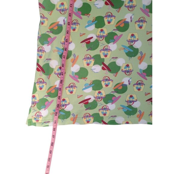 Vintage C.J Banks Novelty Print Golf Top L/XL Sunhats Bags Sunglasses Preppy Y2K - Picture 10 of 12